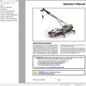 Link Belt Crane HTC 8660 II Operation Manual (1)