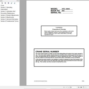 Link Belt Crane HTC 8660 Operation Manual (1)