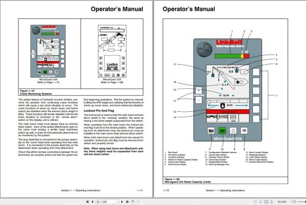 Link Belt Crane HTC 8675 Operation Manual (2)