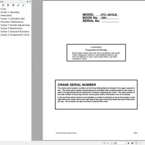 Link Belt Crane HTC 8675LB Operation Manual (1)