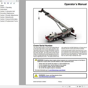 Link Belt Crane HTC 8690 Operation Manual (1)