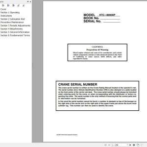 Link Belt Crane HTC 8690XP Operation Manual (1)