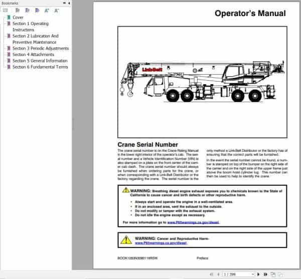 Link Belt Crane HTT 86100 Operation Manual (1)