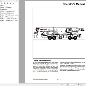 Link Belt Crane HTT 86100XP Operation Manual (1)