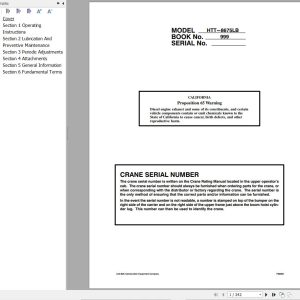 Link Belt Crane HTT 8650XXLB Operation Manual (1)
