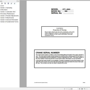 Link Belt Crane HTT 8660 Operation Manual (1)