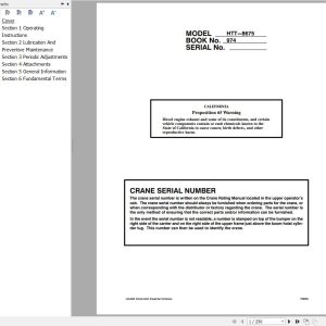 Link Belt Crane HTT 8670f Operation Manual (1)