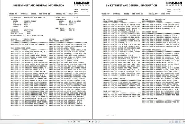 Link Belt Crane HTT 8675 II Service Manual (1)