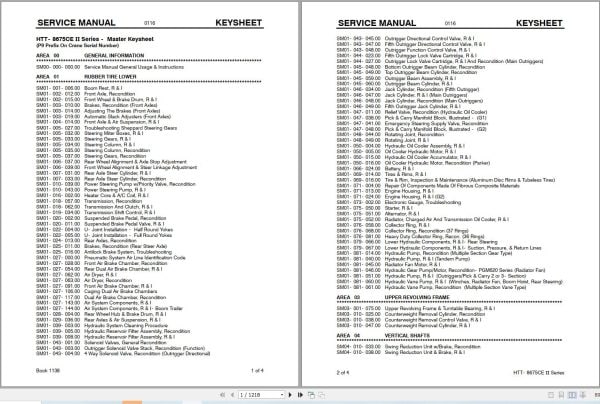 Link Belt Crane HTT 8675CE II Service Manual (1)