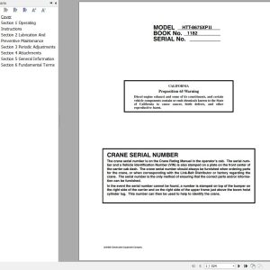 Link Belt Crane HTT 8675XP II Operation Manual (1)