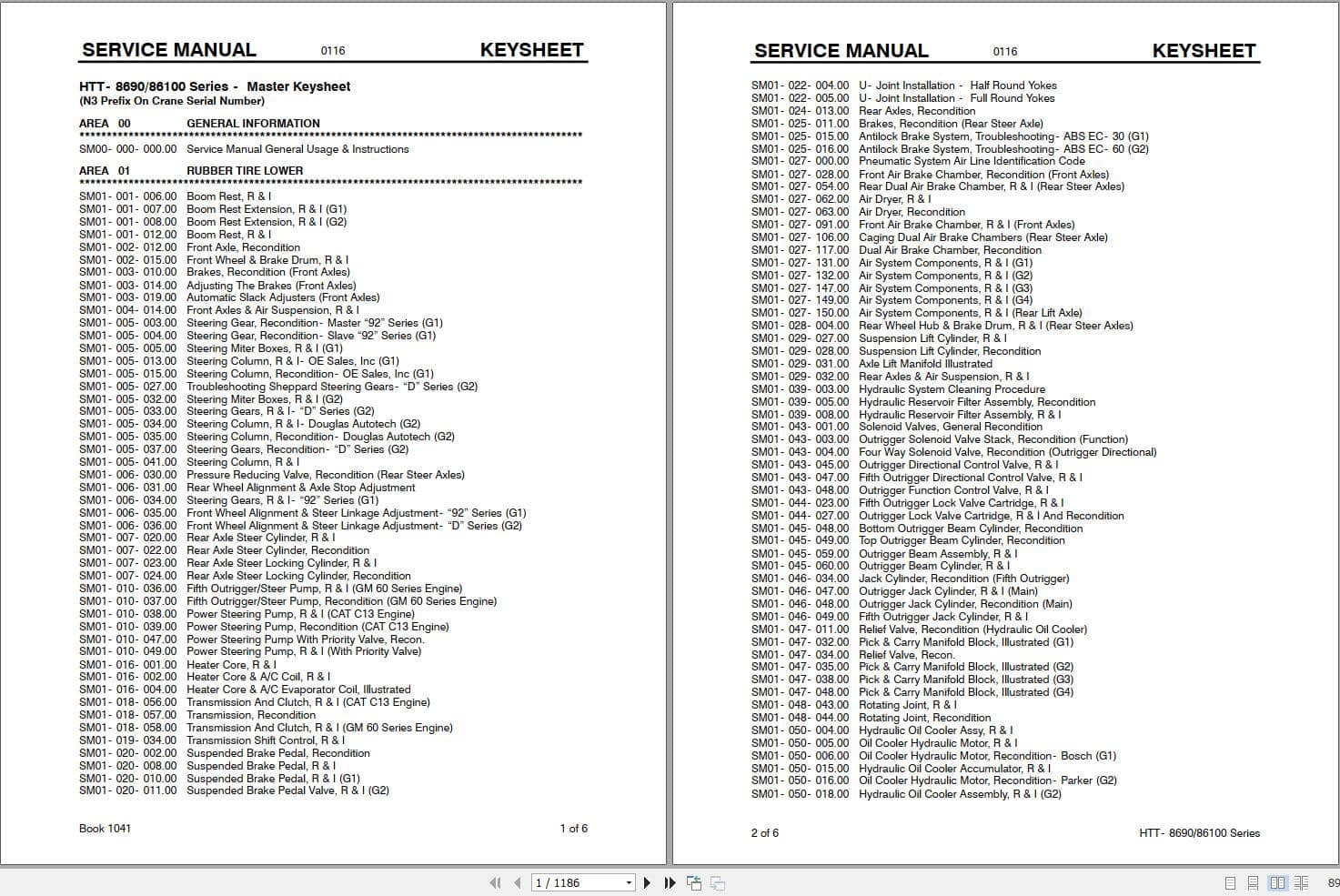 Link Belt Crane HTT 8690 Service Manual (1)