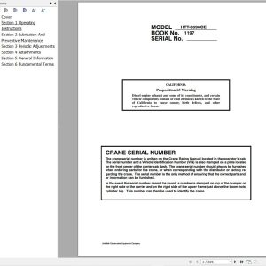 Link Belt Crane HTT 8690CE Operation Manual (1)