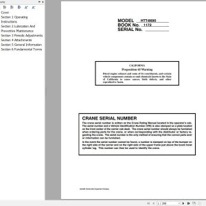 Link Belt Crane HTT 8690f Operation Manual (1)