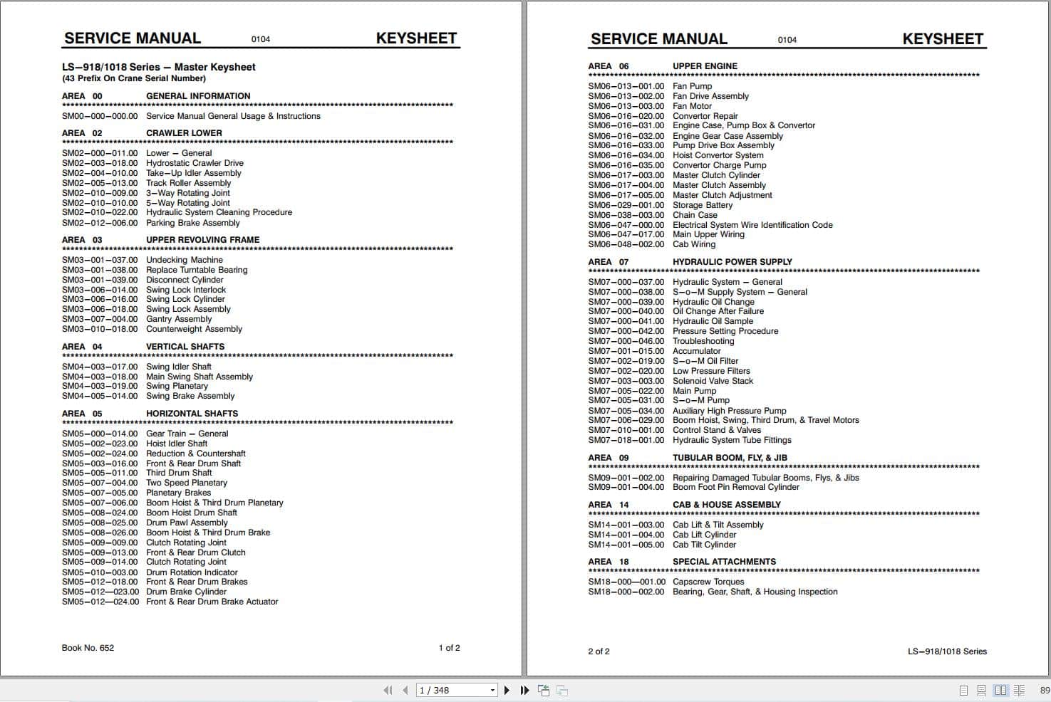 Link Belt Crane LS 1018 Service Manual (1)