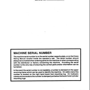 Link Belt Crane LS 108B Operation Manual 126A (1)