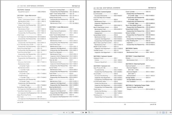 Link Belt Crane LS 110C Service Manual (1)