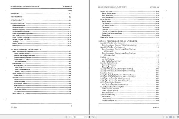 Link Belt Crane LS 208H Operation Manual WDT0051 002 (1)