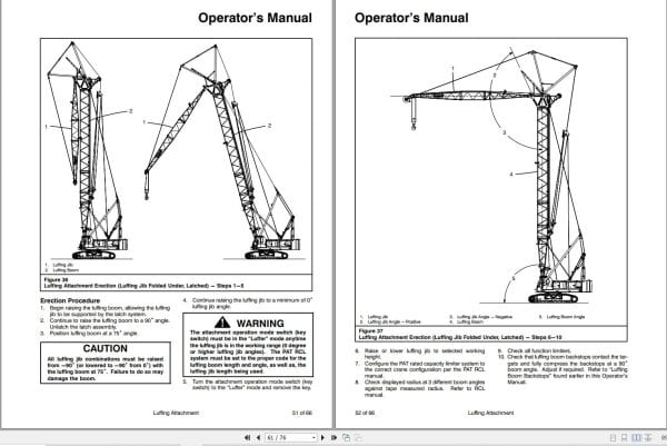 Link Belt Crane LS 218H II Luffing Attachment Operation Manual 966 (2)
