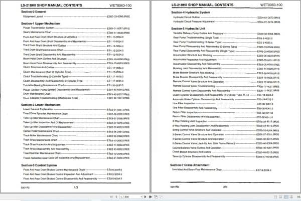 Link Belt Crane LS 218H II Service Manual (1)