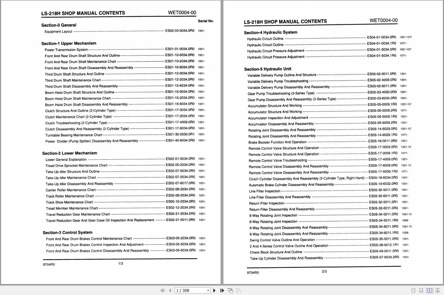Link Belt Crane LS 218H Service Manual (1)