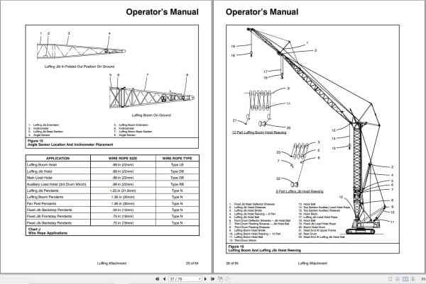 Link Belt Crane LS 238H Luffing Attachment Operation Manual 909 (2)