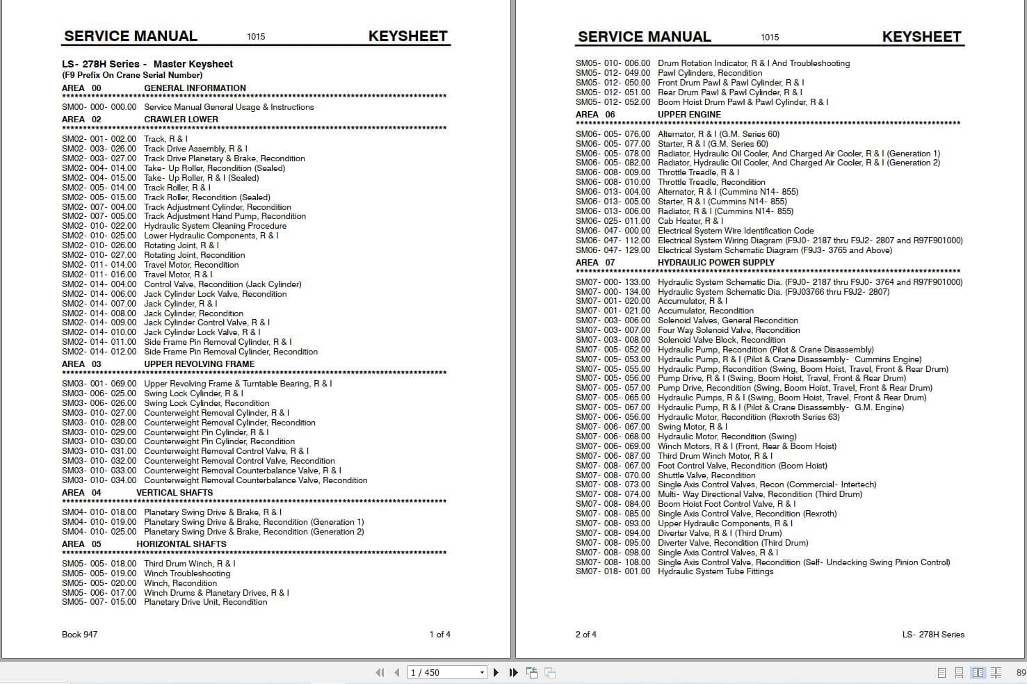 Link Belt Crane LS 278H Service Manual (1)