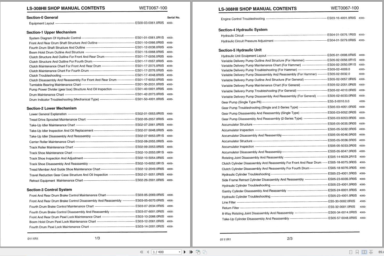 Link Belt Crane LS 308H II Service Manual (1)
