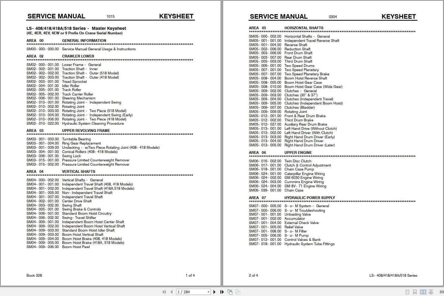 Link Belt Crane LS 408 Service Manual (1)