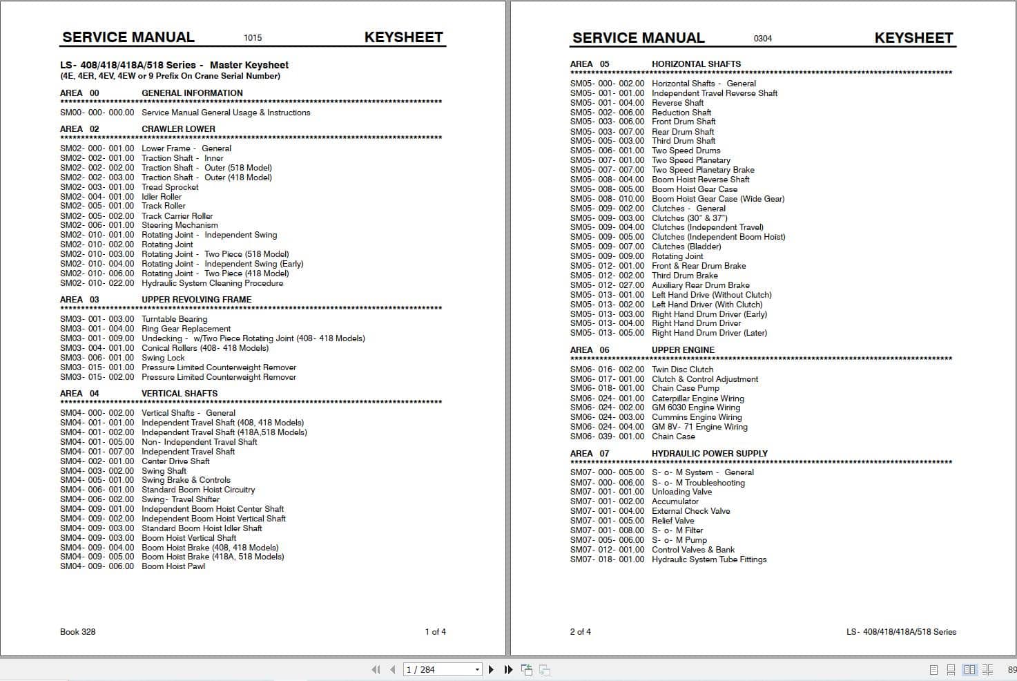 Link Belt Crane LS 418A Service Manual (1)