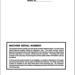 Link Belt Crane LS 51 Service Manual (1)