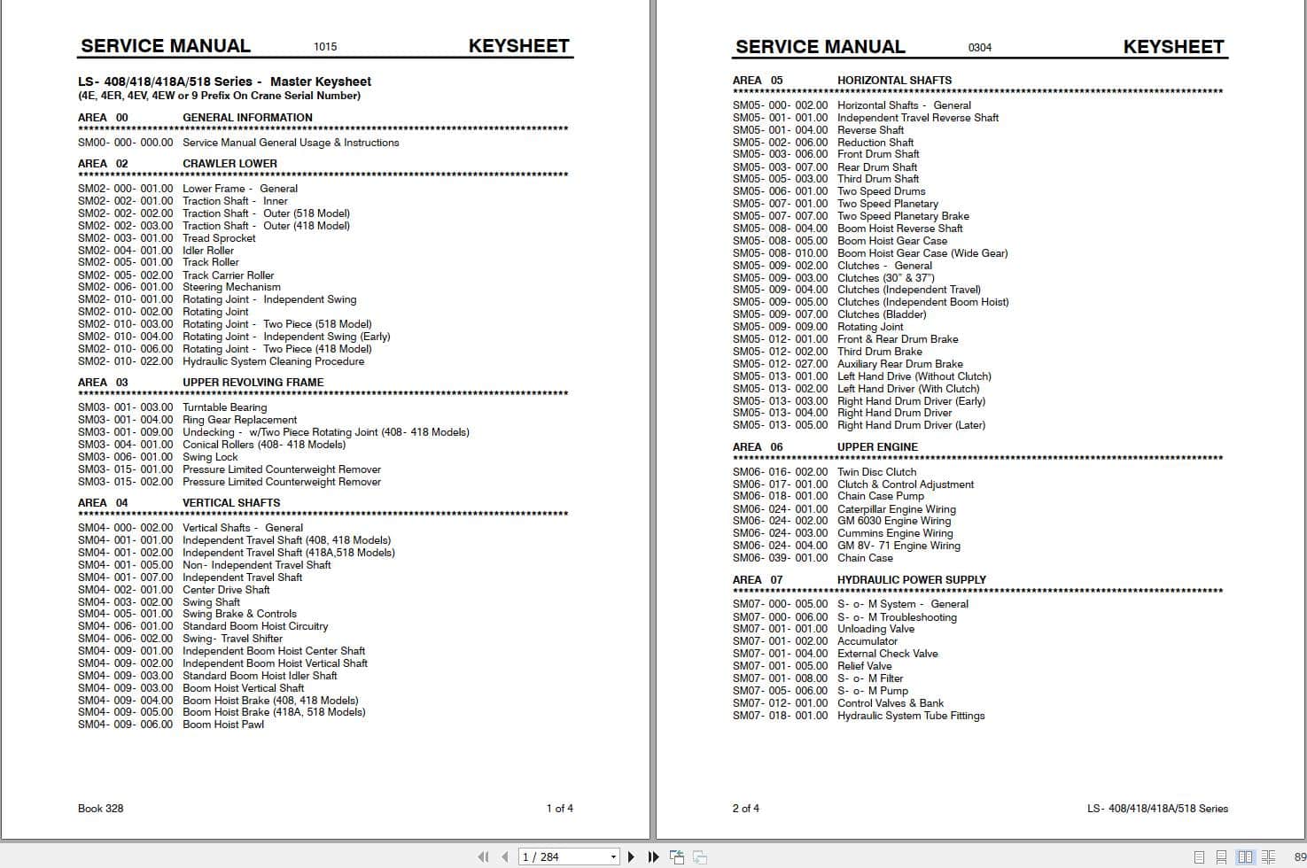 Link Belt Crane LS 518 Service Manual (1)