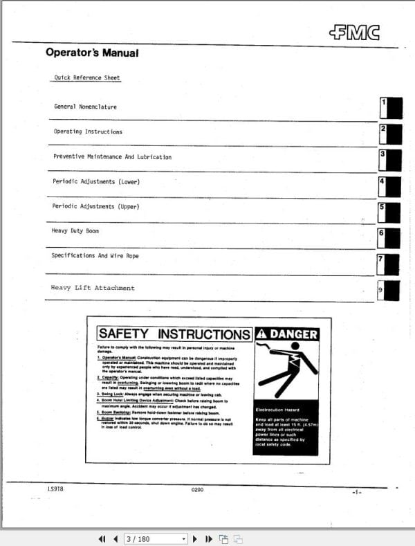 Link Belt Crane LS 918 Operation Manual (1)