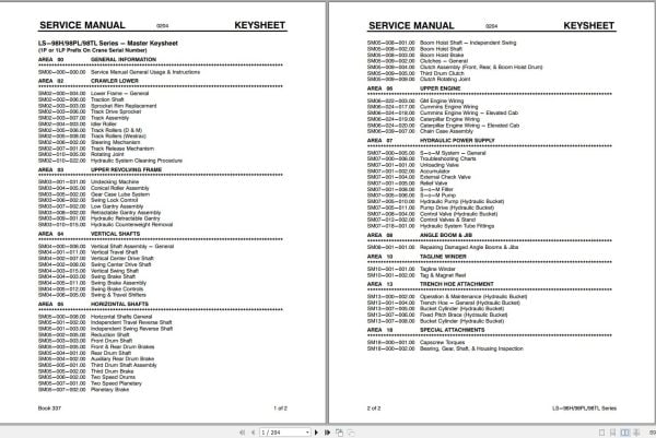 Link Belt Crane LS 98H Service Manual (1)