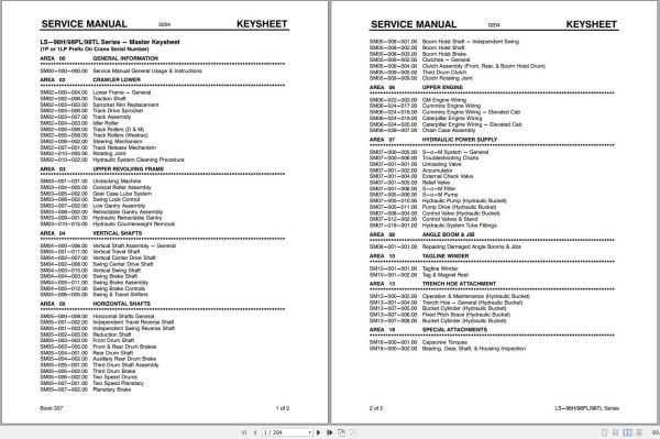 Link Belt Crane LS 98TL Service Manual (1)