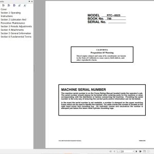 Link Belt Crane RTC 8025 Operation Manual (1)