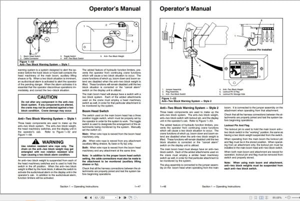 Link Belt Crane RTC 8030XXL Operation Manual (2)