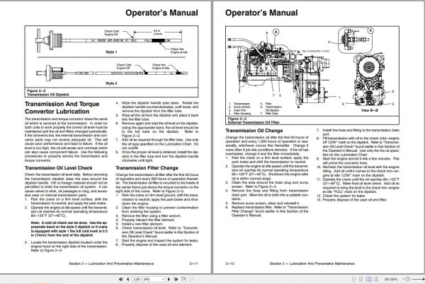 Link Belt Crane RTC 8033S Operation Manual (2)