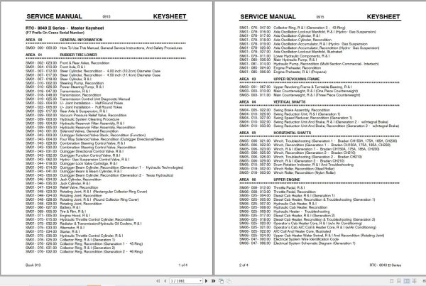 Link Belt Crane RTC 8040 II Service Manual (1)