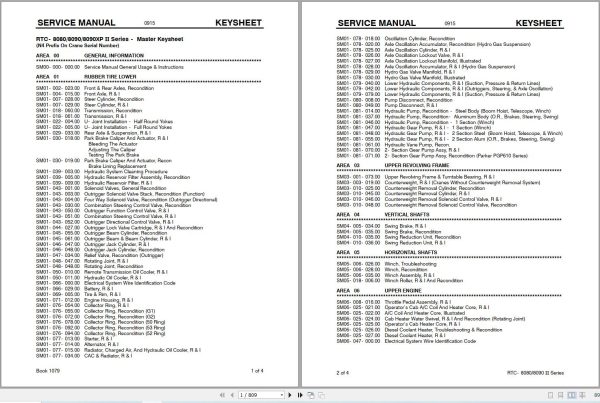 Link Belt Crane RTC 8050XP II Service Manual (1)