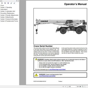 Link Belt Crane RTC U6 Operation Manual (1)