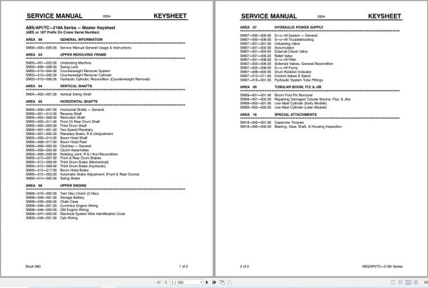 Link Belt Crane TC 218A Service Manual (1)
