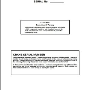 Link Belt Crane TCC 1000 Operation Manual (1)