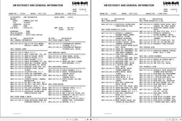 Link Belt Crane TCC 1100 Service Manual (1)