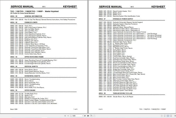 Link Belt Crane TCC 1100XP Service Manual (1)