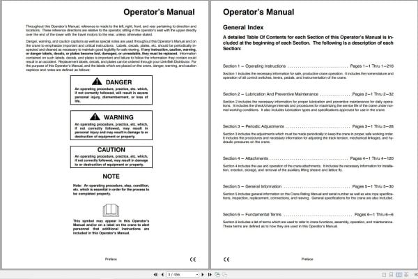 Link Belt Crane TCC 1400CE Operation Manual (1)