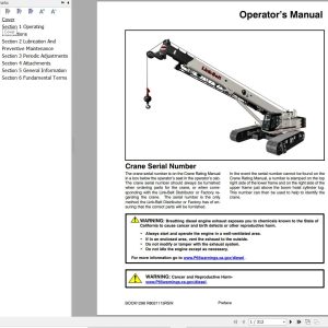 Link Belt Crane TCC 750 Operation Manual (1)