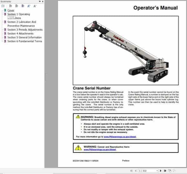 Link Belt Crane TCC 750 Operation Manual (1)