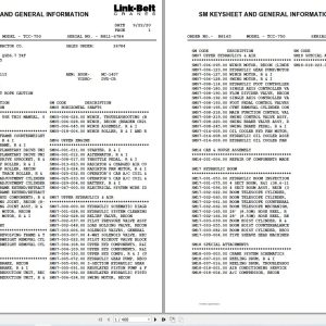 Link Belt Crane TCC 750 Service Manual (1)