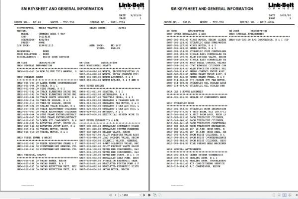 Link Belt Crane TCC 750 Service Manual (1)