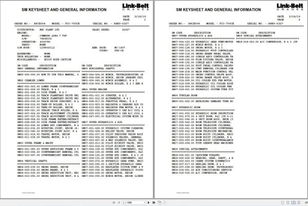 Link Belt Crane TCC 750CE Service Manual (1)
